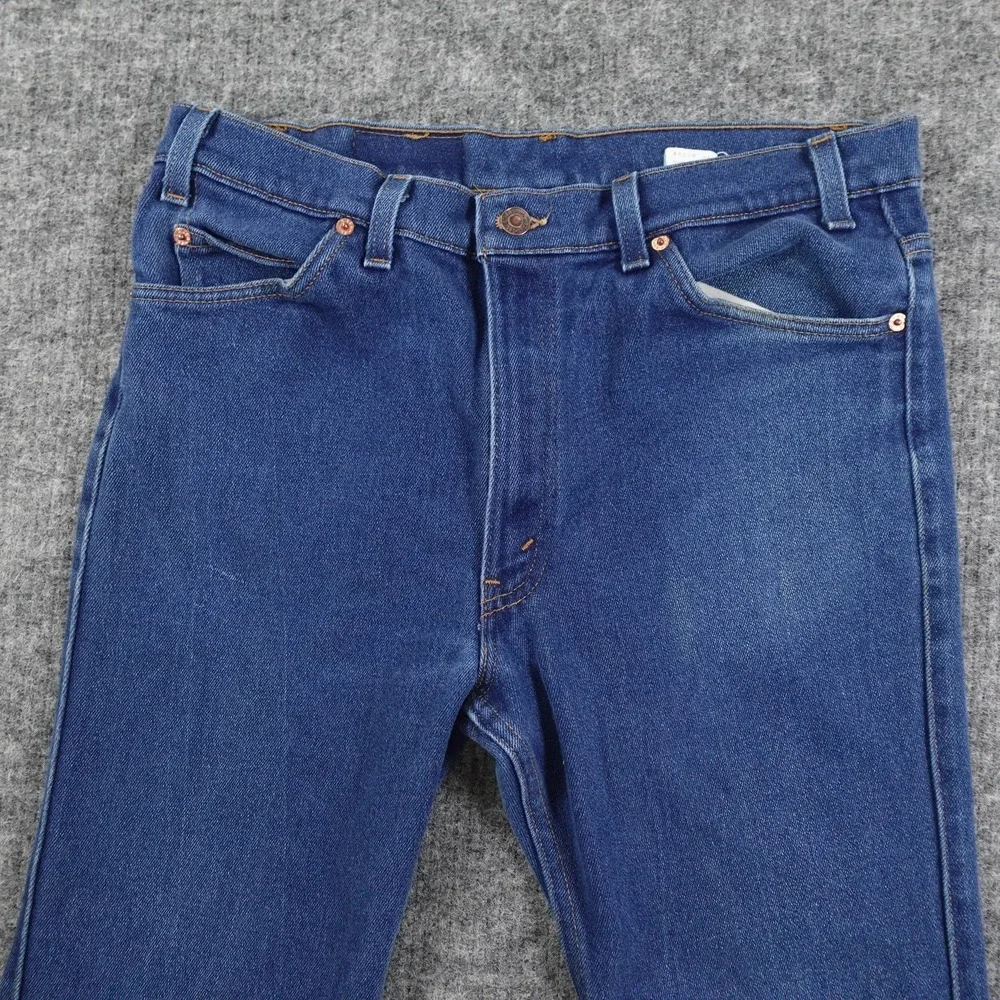 Levis 517 Jeans Mens 36x31 Blue Denim Bootcut Orange Tab Vintage USA 90s